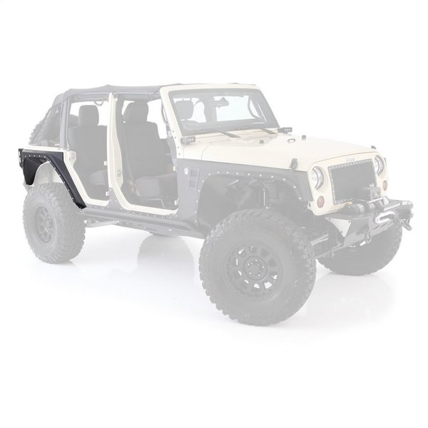 Smittybilt 07-18 WRANGLER JK 4 DOOR XRC REAR CORNER GUARDS - BLACK TEXTURED 76882